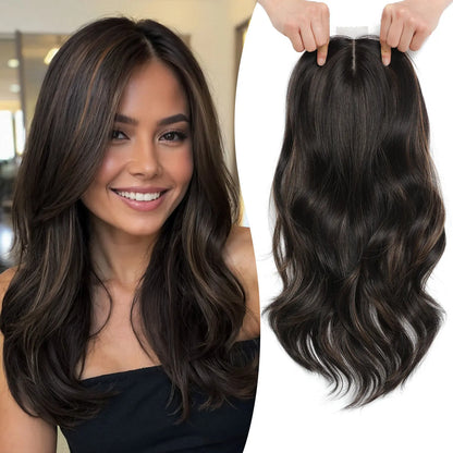 ✨2026 Loose Wavy Hair Topper – Lightweight, Seamless & Natural Scalp Look 👱‍♀️✨