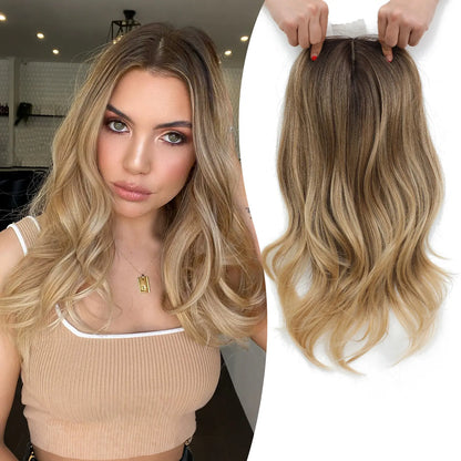 ✨2026 Loose Wavy Hair Topper – Lightweight, Seamless & Natural Scalp Look 👱‍♀️✨