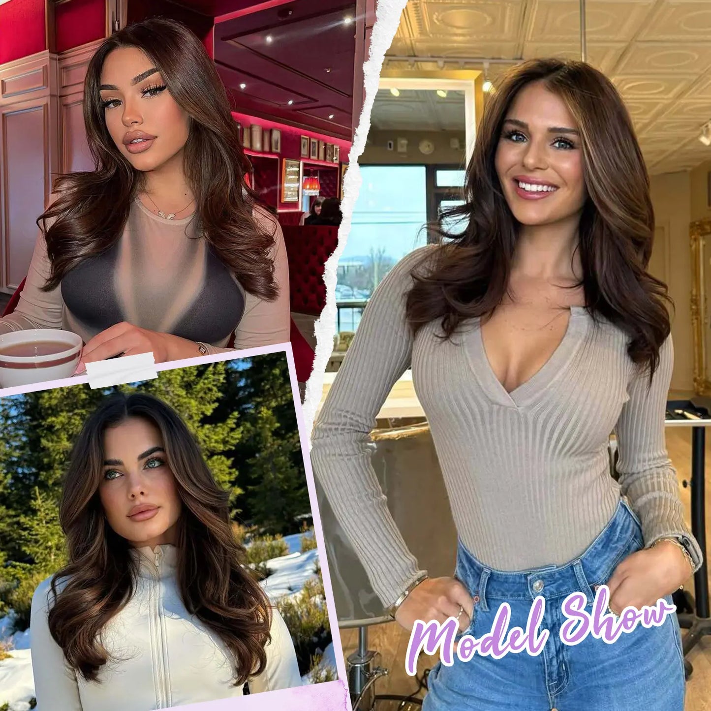 ✨2026 Loose Wavy Hair Topper – Lightweight, Seamless & Natural Scalp Look 👱‍♀️✨