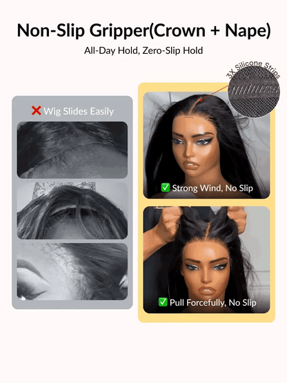 13x4 Pre Everything Long Layered Golden Blonde Blend With Brown Roots Loose Wave Lace Frontal Wig With Face-Framing Curtain Bangs
