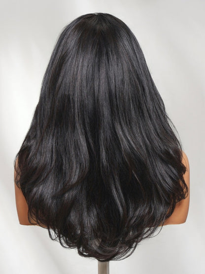 200% Density Feathered Hairstyles With Face-framing Side-swept Bang 7x5 Pre Cut Lace Wig With Flip-In Layers